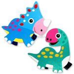 Dinosaur Magnet Kit Pack of 2 - Triceratops And Brontosaurus