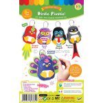 Felt Birdie Plushie Keychain Kit