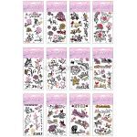 Temporary Glitter Tattoo - Rainbow Mix - Assorted Designs
