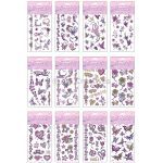 Temporary Glitter Tattoo - Rainbow Mix - Assorted Designs