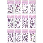 Temporary Glitter Tattoo - Rainbow Mix - Assorted Designs