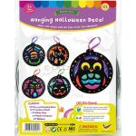 Stained Glass Halloween Hanging Deco Pack of 5 - Packaging Front
