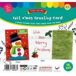 Felt Christmas Snowman Greeting Card - Pack of 10