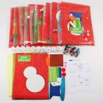 Felt Christmas Snowman Greeting Card - Pack of 10 - Content