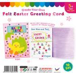 Felt Easter Greeting Card - Pack of 10