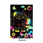 Tangle Scratch Art - Jungle Animal Kit - Elephant