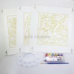 Batik Painting 3-in-1 Kit - Unicorns! - Contents