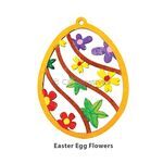 Wooden Easter Egg Hanger Deco - Easter Egg Flowers