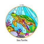 Batik Painting Hoop Kit - Sea Turtle