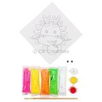 Chinese New Year Foam Clay Canvas Kit - Dragon Year - Contents
