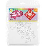 Chinese New Year Foam Clay Canvas Kit - Rabbit Year