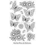Glass Bottle Deco Painting Kit - Butterflies And Daisies