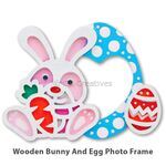 Wooden Bunny Photo Frame
