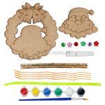 Christmas Wind Chime Kit - Penguin / Snowman / Reindeer / Santa - Contents