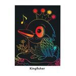 Scratch Art Bird - Kingfisher
