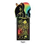 Scratch Art Bookmark Wild Life Part 2 - Tapir