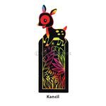 Scratch Art Bookmark Wild Life Part 2 - Kancil