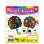 Scratch Art Deepavali Peacock Fan Kit - Pack of 5
