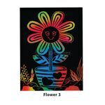 Scratch Art Flower - 4 Unique Flowers