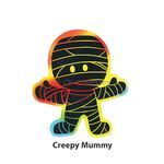 Scratch Art Halloween Deco Stand - Creepy Mummy