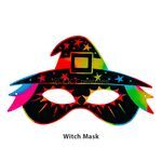 Scratch Art Halloween Mask Kit Pack of 5 - Witch