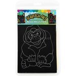 Scratch Art National Wild Life Part 2 - Orang Utan, Kancil, Sea Turtle, Asian Elephant