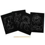 Scratch Art National Wild Life Part 2 - Orang Utan, Kancil, Sea Turtle, Asian Elephant
 - Contents