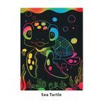Scratch Art National Wild Life Part 2 - Sea Turtle