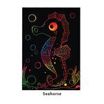 Scratch Art Sealife Kit - Seahorse