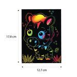 Scratch Art Wild Animals Kit Part 2 - Size