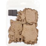 Wooden Animal Magnet Kit - 12 Adorable Animals! - Packaging Back
