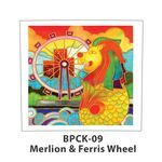 Singapore Theme Batik Painting Kit - Merlion and Ferris Wheel