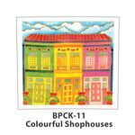 Singapore Theme Batik Painting Kit - Colourful Shophouses