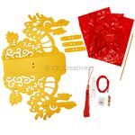 Dragon Lantern With LED Light Kit - Contents