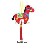 Felt Lunar New Year Horse Plushie Hanging Deco Set - Red Horse