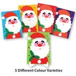 Santa Claus Christmas Paper Deco Stand - 5 Different Colours