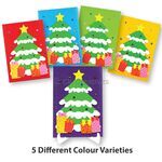Christmas Tree Paper Deco Stand - 5 Different Colours