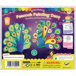 Peacock Paper Craft Painting Deco - Pack of 10