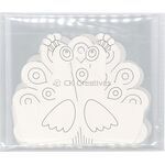 Peacock Paper Craft Painting Deco - Pack of 10 - Packaging Back