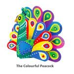 Peacock Paper Craft Painting Deco - Colourful Peacock