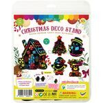 Scratch Art Christmas Deco Stand - 5 Merry Rainbow Displays!