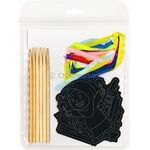 Scratch Art Suasana Raya Ornament Deco - 12 Festive Decors! - Packaging Back