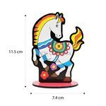 Wooden Horse Deco Stand - Pack of 5 - Size