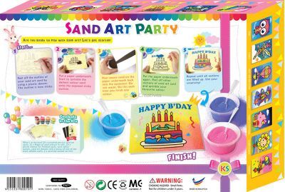 Sand Art Party Pack - Packaging Back