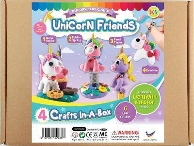 Unicorn Friends Clay Kraft Box Kit - 4-in-1