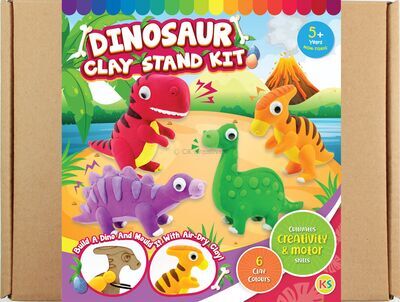 Dinosaur Clay Stand Kit - T-Rex / Parasaurolophus / Stegosaurus / Brontosaurus
