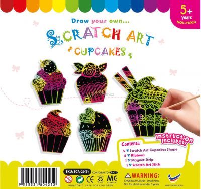 Scratch Art Cupcake Kit