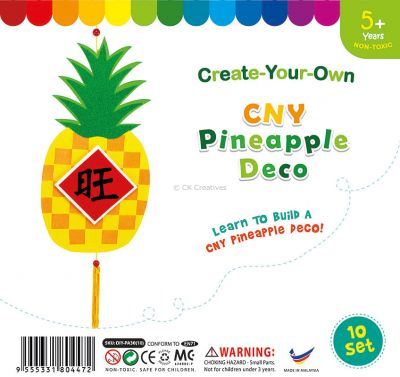 Pineapple Hanging Deco - Pack of 10