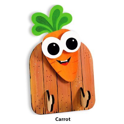 3D Vegetable Key Hanger - Carrot