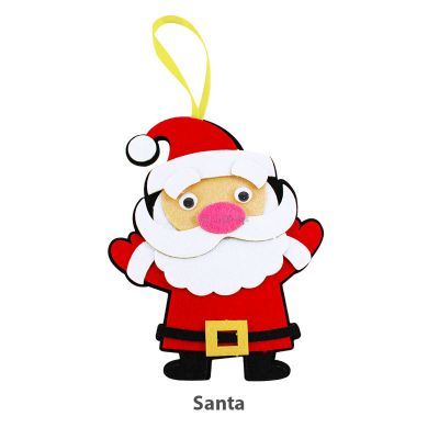 Felt Christmas Deco Hanger Kit - Santa Claus